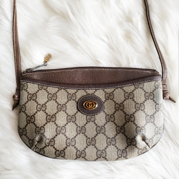 Gucci Handbags - Gucci Vintage Supreme Small Crossbody Bag